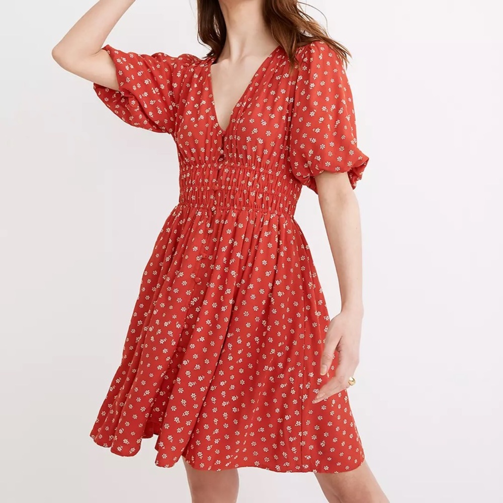 Madewell Sophia Mini Dress in Bandana Flower